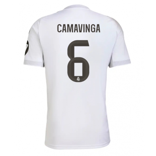 Billige Fotballdrakt Real Madrid Eduardo Camavinga #6 Replika Hjemmedrakt 2025-26 Kortermet Billige Fotballdrakt Real Madrid Eduardo Camavinga #6 Replika Hjemmedrakt 2025-26 Kortermet